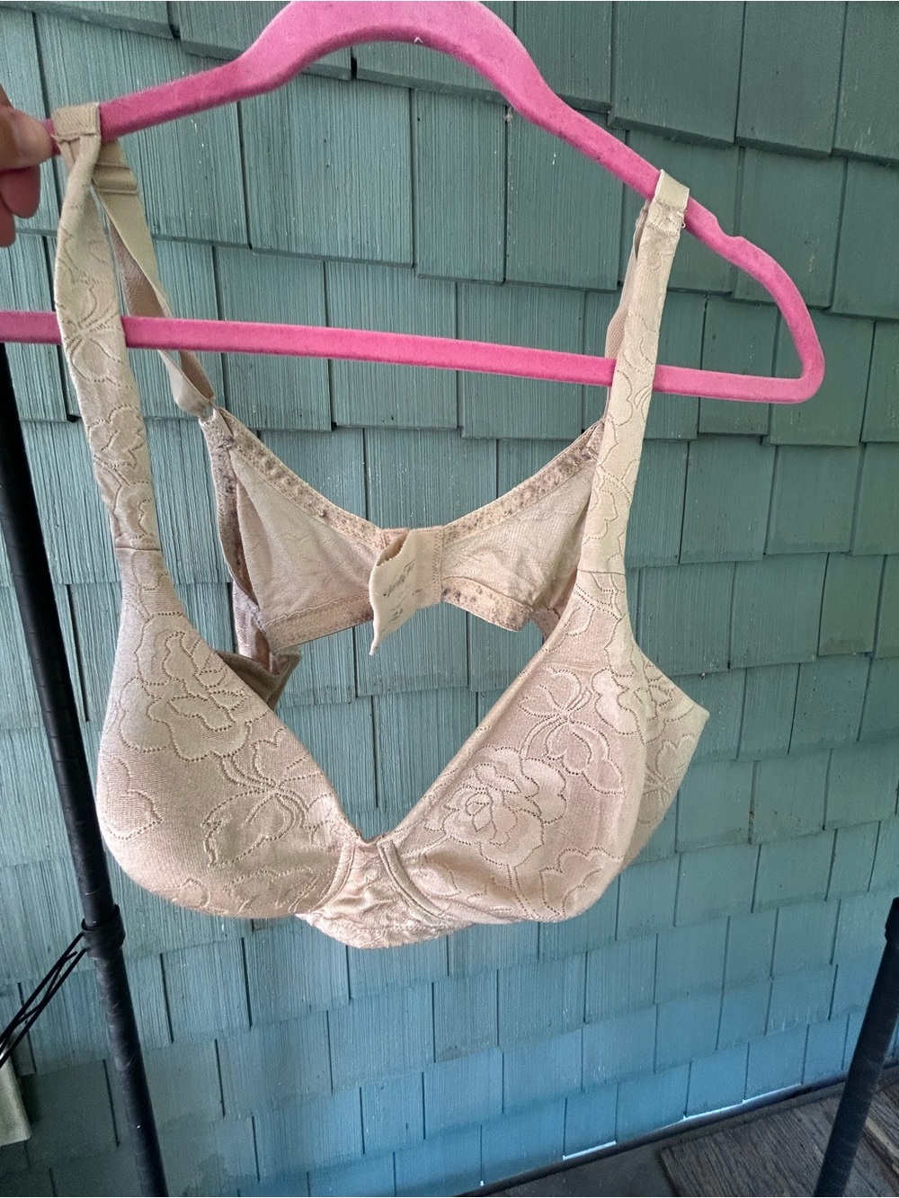 Vanity fair Comfort Lace Wireless Bra in Nude